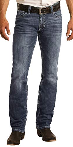 Rock & Roll Denim Men's Reflex Revolver Straight - Dark Vintage Wash… 29 W x 34 L3
