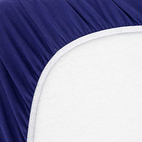 Image of SheetWorld Fitted Pack N Play Playard Sheet Compatible with Delta Children LX Deluxe Portable Baby Play Yard 26 x 38 inches, 100% Cotton Jersey, Hypoallergenic, Butter Soft, Purple, Made in USA