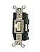 Leviton 1288-I 30-Amp 120/277-Volt Toggle Double-Pole AC Quiet Switch, Ivory