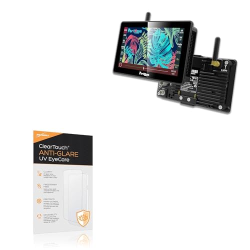 BoxWave Screen Protector Compatible With Portkeys BM5 III 2200 Nit Camera Control Field Monitor (5.5 in) - ClearTouch Anti-Glare Anti-UV EyeCare (2-Pack), Filters out Harmful Blue Light Reduce Fatigue