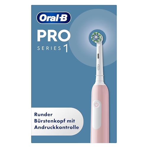 Oral-B Pro Series 1 Elektrische Zahnbürste — Electric Toothbrush, Inkl. 1 Aufsteckbürste und Reiseetui — 3 Putzmodi für Zahnpflege, Zahnbürste Elektrisch, Designed by Braun, Rosa