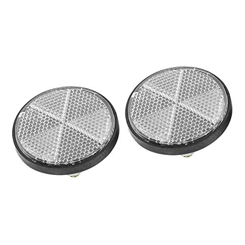 A ABSOPRO M6x1.0 Tornillo Montaje Reflectante Advertencia Reflector para Motocicleta Cover