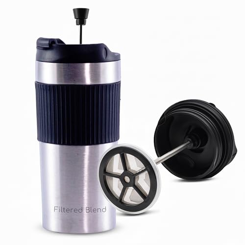 15oz Double Wall Stainless Steel Insulated French Press Coffee and Tea...