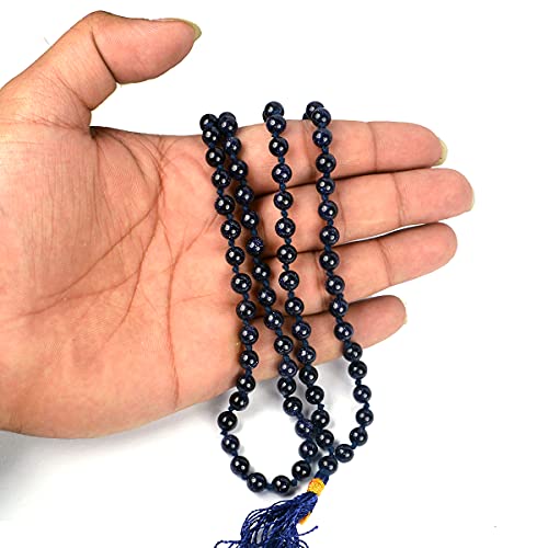 Image of Reiki Crystal Products Natural Reiki Feng-Shui Mala Necklace 6 mm Crystal Stone 108 Bead Jaap Mala for Men and Women