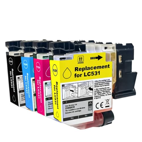 Cartouche d'encre compatible DCP-J1260W pack de 4 couleurs noir cyan magenta jaune