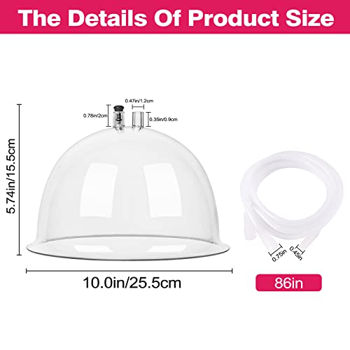 230Ml Vacuum Therapy Cups For Cupping Massage, 3Xl Vacuum Cupping Machine Accessories, Valentines Day Gifts Extra Large Cupping Suction Cups Cups For Body Massage, 10Inch (25.4Cm) Diameter 1 Pair #TOP2
