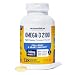 Ocean Blue Omega 3 2100-138 Bonus Bottle - 15% More Free - Orange Flavor - Olcenic Blend - Burpless & No Fishy Aftertaste - High Potency - Heart Health - Cholesterol - Eye & Brain Support