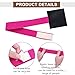 Fuulqgui 2-pcs Set of Baseball Training aids, Baseball Training aids, Elastic Baseball Pitcher Training Straps, Leg wrap Protective Straps (Rose Pink，Black)