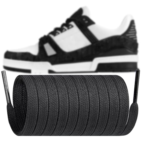 [Endoto] �t���b�g �V���[���[�X for Louis Vuitton for ���C ���B�g�� �C�R ���R �C�Ђ� �X�j�[�J�[ ���Ђ� Shoe Laces Shoelaces(�F:�u���b�N,�T�C�Y:139.7CM)