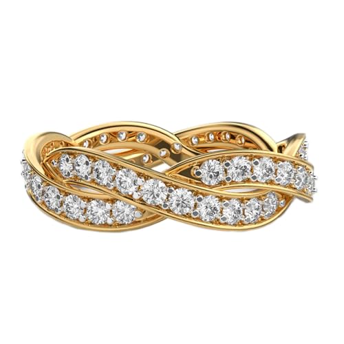 Bague en argent 925 anti-ternissement avec moissanite de luxe