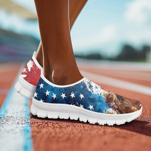 Image of Jeiento Cute Dog Women's Casual Slip On Shoes Loafers Sneakers for Women