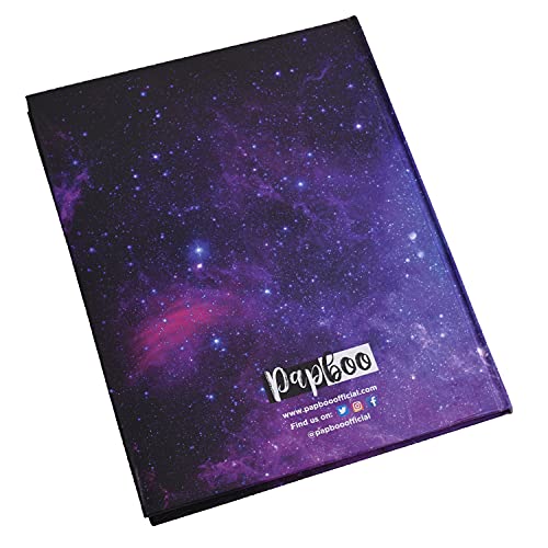 Image of PAPBOO Galaxy Hardbound, Hardcover Notebook Diary, (22 X 17.5 cm, 80 GSM, 140 Single Ruled Pages) Journal, Gift (GalaxyHB)