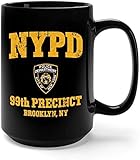 New York Police Department Brooklyn 99. Kaffeetasse - schwarzes Geschenk für Freund-Liebhaber-Fan in Weihnachtsgeburtstags-Valentinstag, (WZ-652H-07672)