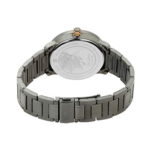 Image of Titan Regalia Maritime Anthracite Dial Analog Stainless Steel Strap watch for Men-NS1828KM01