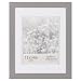 Gallery Solutions Photo 11x14 Flat Grey Wall Frame with Double White Mat for 8x10 Picture, 11" x 14", Gray