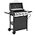 4-Burner Propane Barbecue Gas Grill, Stainless Steel Portable Grill BBQ Grill 34,200 BTU Output with Thermometer and Side Burner, Grills Outdoor Cooking 4-Burners One size