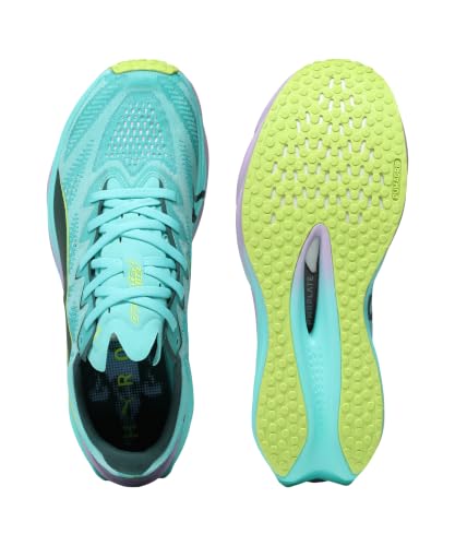 PUMA Deviate Nitro Elite 4 Hyrox Chaussures de Running Chaussure de compétition Hommes Turquoise - Intense Mint-Light Lavender 42,5