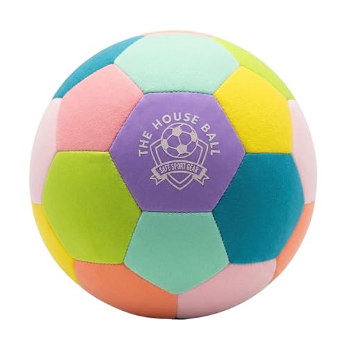 The House Ball - The Original Soft and Safe Indoor Soccer Ball Size 4 - Created for Inside Your Home and Yard - No Scuffs On Walls - Realistic Feel and Weight with a Shock Absorbing Exterior (EE)