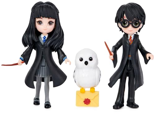 Wizarding World, Set Amicizia Harry Potter E Cho Chang Con Edvige, Bambole Articolate 7.5Cm, Collezione Harry Potter - Dai 5 Anni - 5