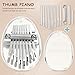 10 Sets Thumb Piano Shrapnel Portable 8-keys Finger Piano Kalimba Replacement for Beginner Adult Diy DIY Metal Shrapnel Crafts