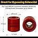 Solenoid Magnet, Solenoid Valve Magnet Tool #TLMKC18, HVAC Tools, Solenoid Valve Troubleshooting Magnet Tool 18mm, Fits Industry Valves, with Protective case(Red)