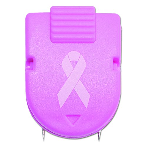 ADVANTUS Pink Ribbon Breast Cancer Awareness Wall Clips for Fabric Panels, 40-Sheet Capacity, Box of 10 (75349)
