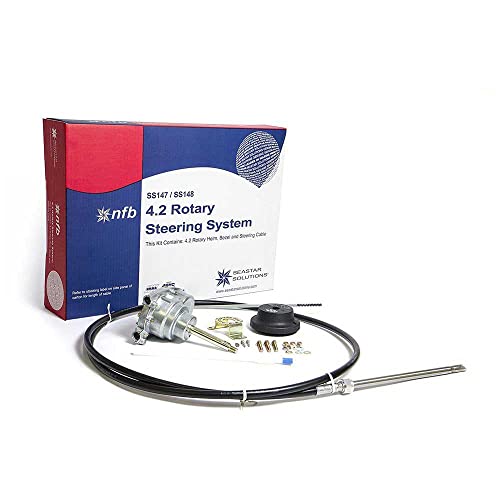 Dometic SeaStar NFB (No Feedback) Rotary Steering Kit with Single Cable, SS14716, 16ft.