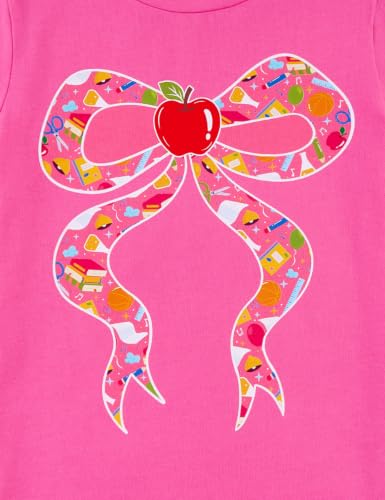 Image of Girls' School Days Short Sleeve Shirts Graphic T-Shirts Size 5-8