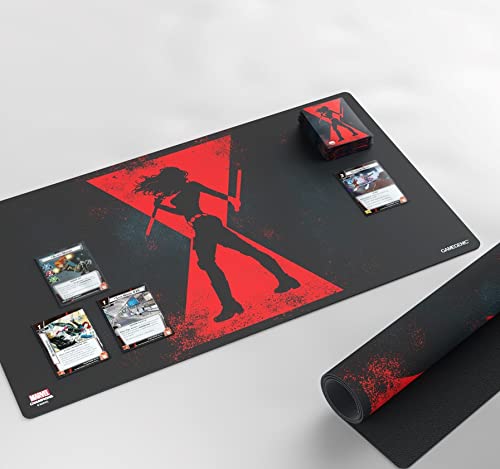 Gamegenic Marvel Champions Black Widow Game Mat | Slip-Resistant 24" by 14" Rubber Mat | Designed for Use with Marvel Champions The Card Game | Compatible with Other TCGs and LCGs | Made by Gamegenic - Image 4