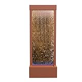 【DEKORATIVER GARTENBRUNNEN MIT BELEUCHTU】-LONGRUN gartenbrunnen mit beleuchtung bringt die Schönheit der Natur in Ihr Zuhause. Und verleihen Sie Ihrem Zuhause einen eleganten, modernen Look. Das Plätschern des Wassers schafft eine entspannende Atmosphäre und vertreibt den Stress und die Müdigkeit des Tages. Perfekt, um eine entspannende und friedliche Atmosphäre für Wohnzimmer, Spas, Studios, Yogaräume, Meditationsräume, Flure und mehr zu schaffen.