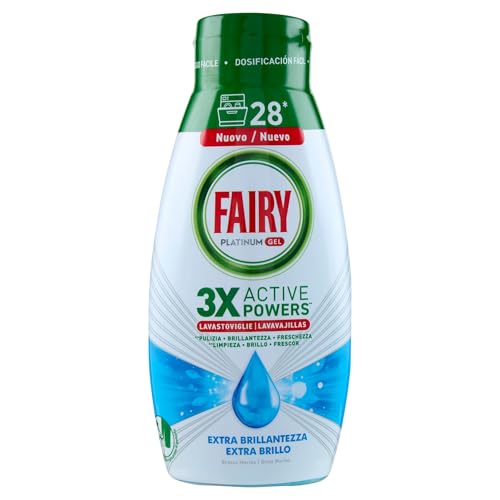 Fairy Gel Lavastoviglie Ocean 504Ml 28 Lavaggi, 504Ml
