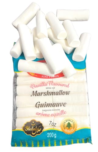 Halal Marshmallow White Tub Vanilla Flavoured. (200g)