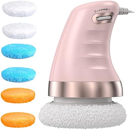 DILAGG Cellulite Massager Body Sculpting Machine Handheld Electric Body Cellulite Remover Massager Machine for Neck Shoulders Arm Butt Leg with 6 Massage Washable Pads Pink Pink