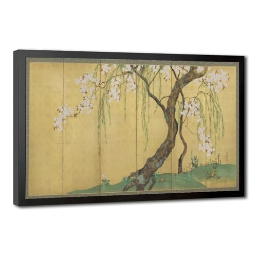 Poster cerisier de Sakai Hoitsu sur toile 50x76 cm pour deco murale salon