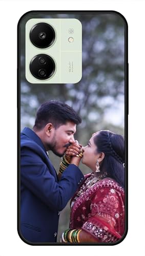 Image of NDCOM for Customised Redmi 13C 4G / Poco C65 Back Cover | Slim Fit Back Cover Redmi 13C | Case DIY Personalised Photo Design | Customized Gift Custom Text Name Printed Metal Case
