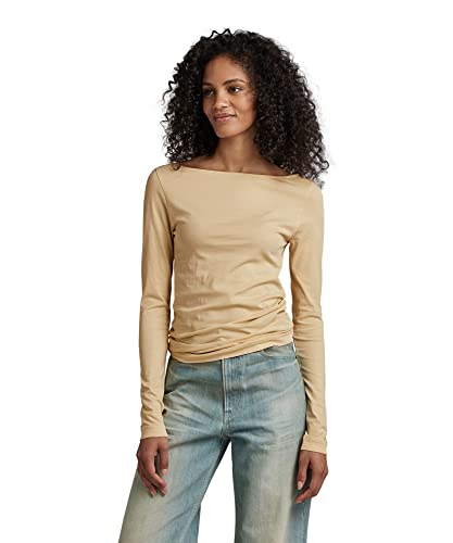 G-Star Haut Boat Slim pour femme avec coupe ajustée et encolure bateau élégante