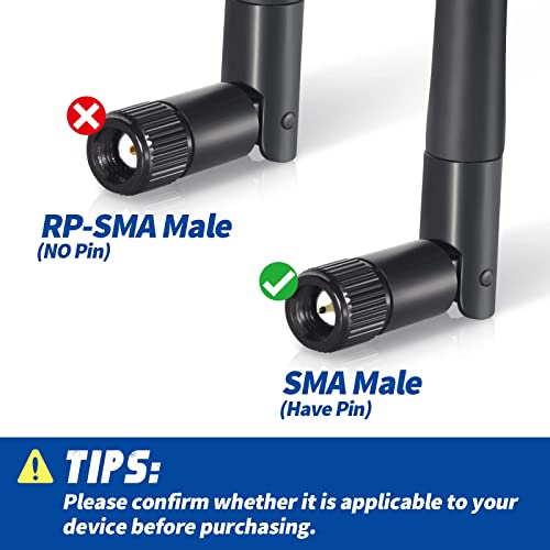 Image of Bingfu Dual Band WiFi Antenna 3dBi SMA Male Antenna(2-Pack) for Wireless Vedio Security IP Camera Recorder Surveillance Recorder Truck Trailer Rear View Backup Camera Reversing Monitor