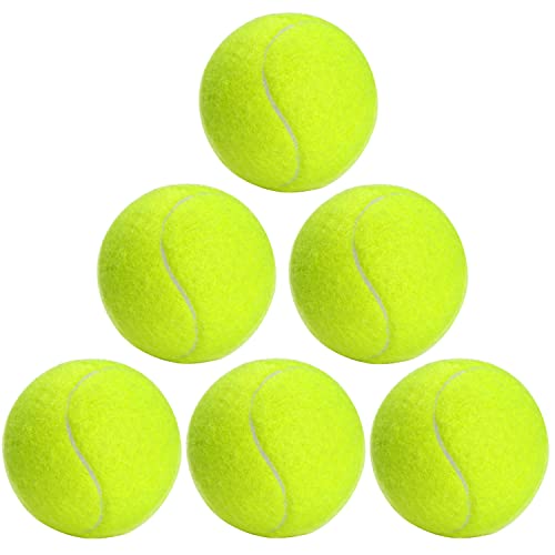 Balles de tennis de compétition URBEST lot de 6 feutre durable et haute élasticité