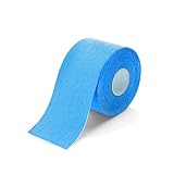 KFXYSM Tape,Esparadrapo Deportivo 2 Paquetes de Kinesiología Cinta atlética Muscular Soporte elástico Deporte Cinta Tenis de la Aptitud Correr Muscular Protector de la Rodilla(1pack Sky Blue)