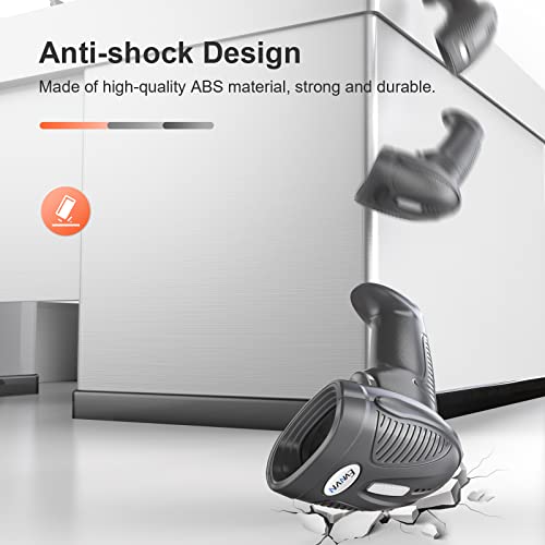 Evnvn Upgraded Handheld Usb 2D Barcode Scanner Qr Pdf417 Data Matrix 1D Bar Code Scanner Handle Wired Barcode Reader With Usb Cable For Mobile Payment, Convenience Store, Supermarket, Warehouse #TOP7