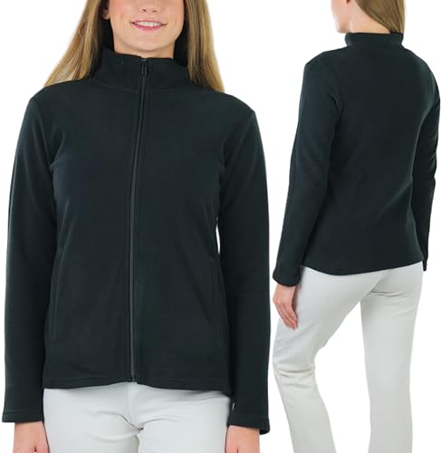 ToBeInStyle Women's Zip Up High Collar Polar Fleece Jacket4