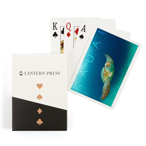 Lantern Press Kauai, Tortuga Marina, 52 Naipes Poker