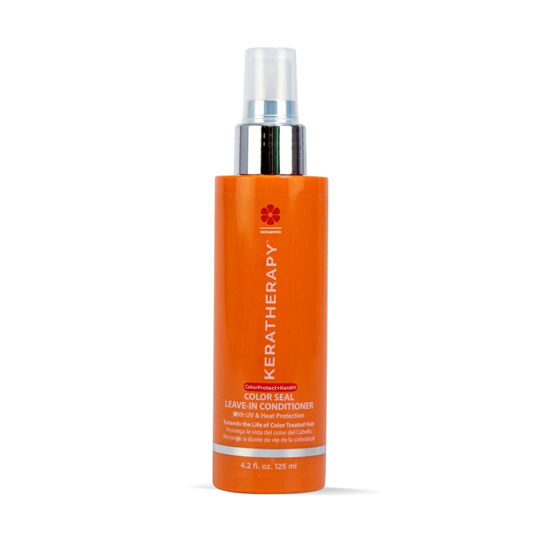 KERATHERAPY Color Seal Leave-in Conditioner Spray, 4.2 fl. oz., 125 ml – with Kerabond Technology including Keratin, Argan Oil, Collagen Amino Acids and Jojoba Oil, with intense UV and Heat protection