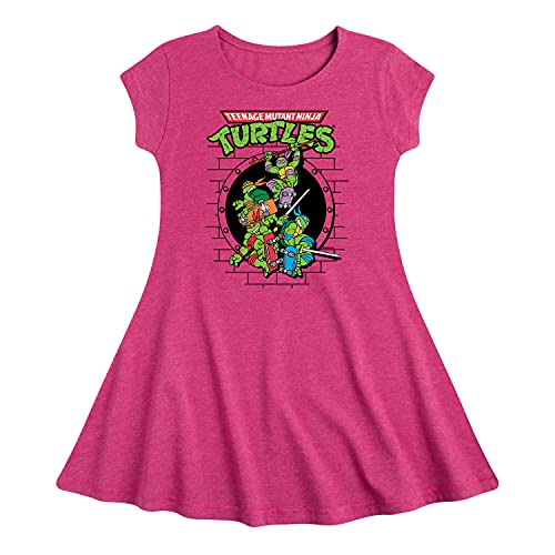 Teenage Mutant Ninja Turtles - Sewer Skateboard - Girls Fit and Flare Cap Sleeve Dress