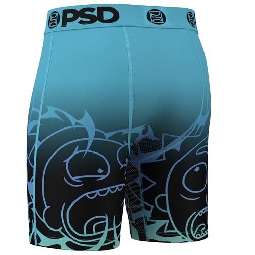 PSD Men's R&m Aqua Boxer Briefs, Multi, M3