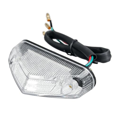 Luz trasera universal para motocicleta lámpara de freno roja de 12 led para guardabarros trasero