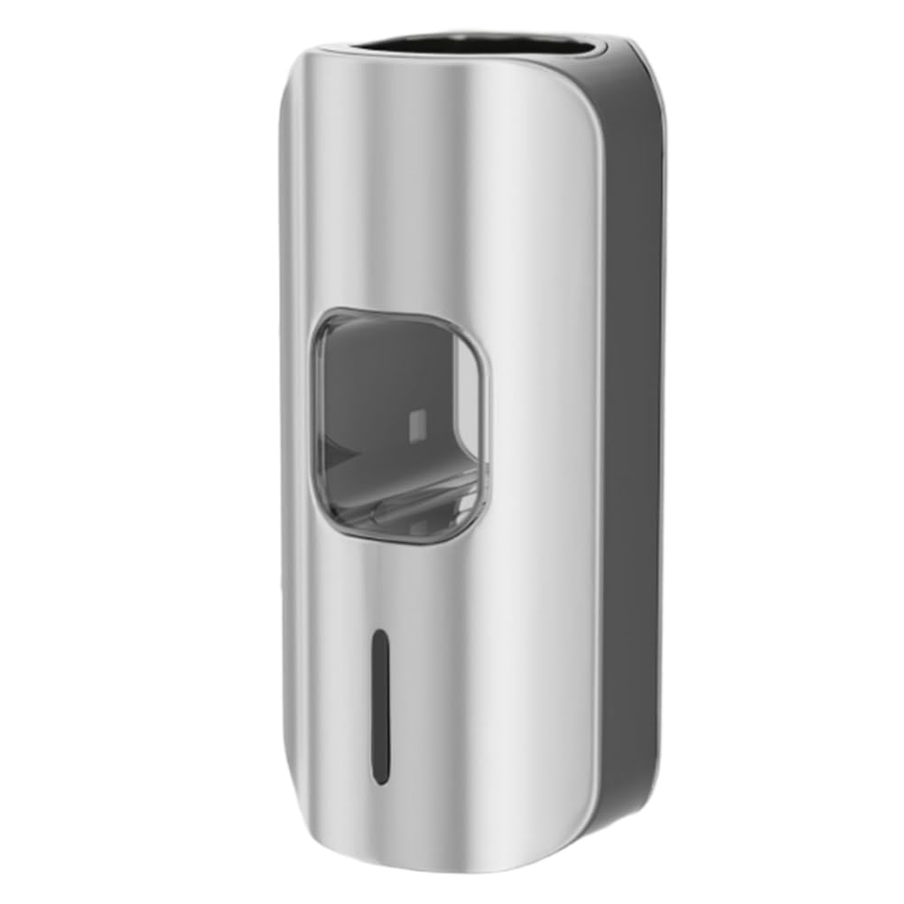 Wesafrae Silver Wall-Mounted Toothbrush Holder, For Kids Toothpaste Dispenser, Automatic Toothpaste Squeezer