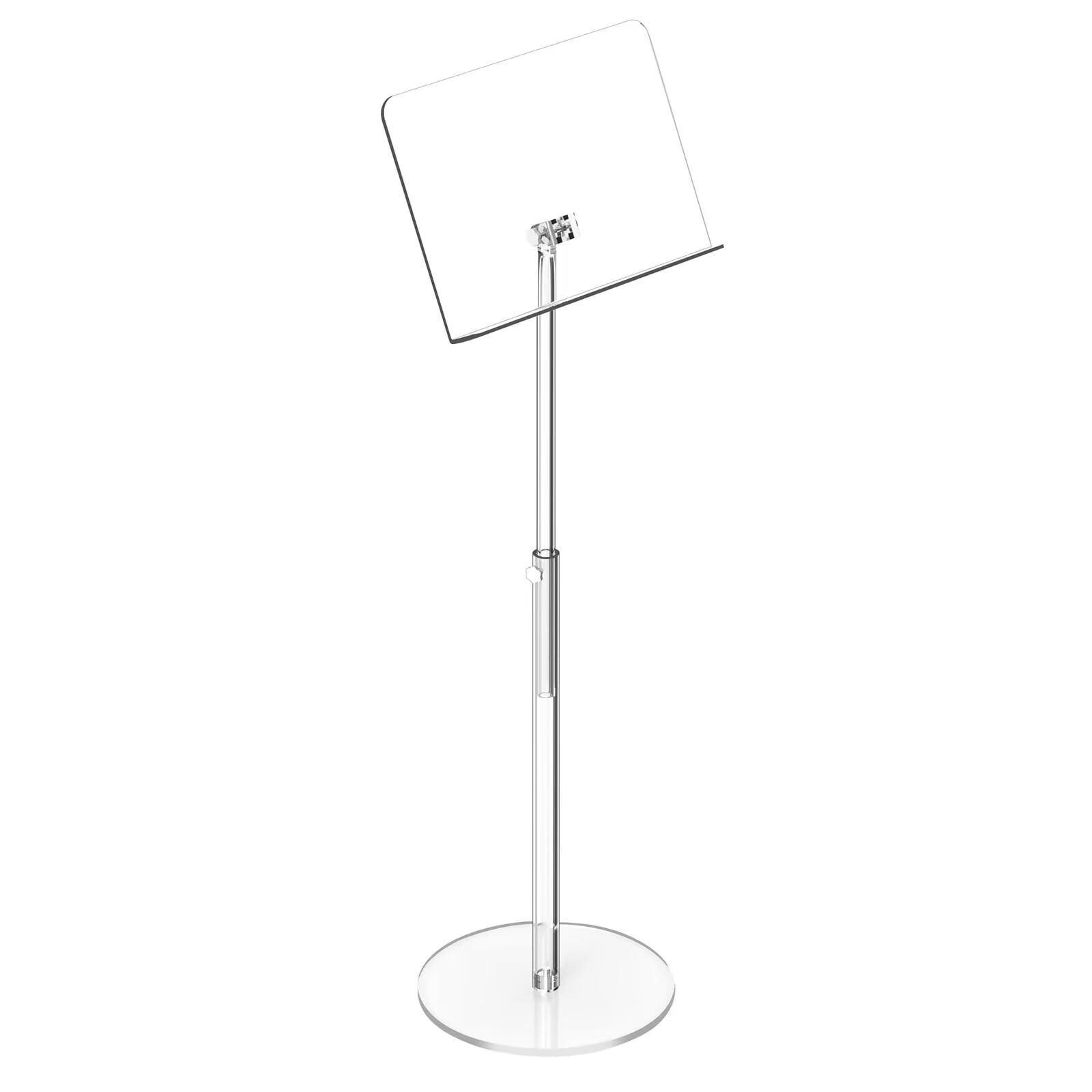 solaround Acrylic Podium Stand, Modern Lectern Pulpit for Classroom, Concert, Church, Speech, Clear (M)