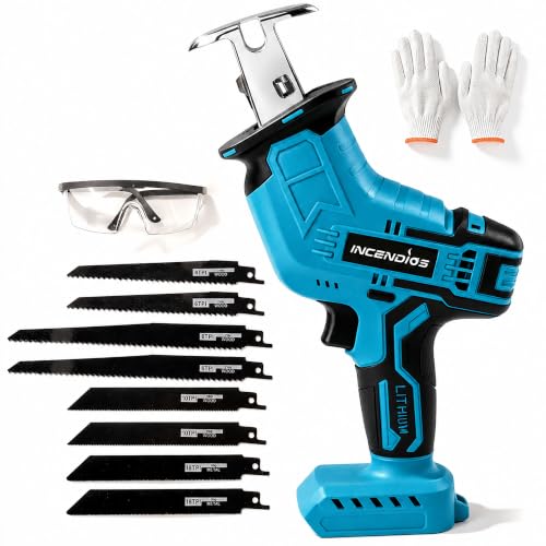 Scie Sabre Sans Fil Compatible avec Makita 18V, 8 Lames, Sans Batterie