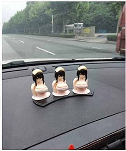 2023 Kawaii Shaking Chest Ornaments,Anime Beautiful Girl Car Ornament Q-Version Toy Gifts,Cute Shake Girl Car Dashboard Decorations,Action Model Doll For Room Desktop Car Dashboard (3Pc-Mix Anime) #TOP7